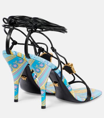Sandalen La Medusa Underwater Barocco aus Leder | Versace