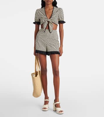 Plus De Pois cotton poplin shorts | Valentino