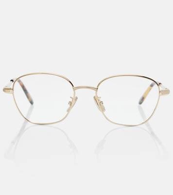 Slim square metal glasses | Loewe