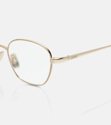 Slim square metal glasses | Loewe