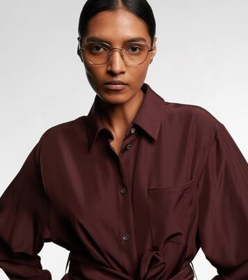 Slim square metal glasses | Loewe
