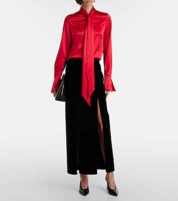 Hemd Lavallière aus Crêpe de Chine aus Seide | Nina Ricci