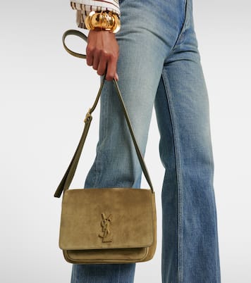 Schultertasche Niki Cassandre aus Veloursleder | Saint Laurent