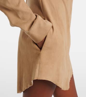 Robe chemise Geraldine en daim | Stouls