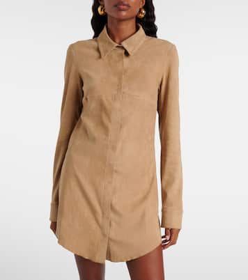 Robe chemise Geraldine en daim | Stouls