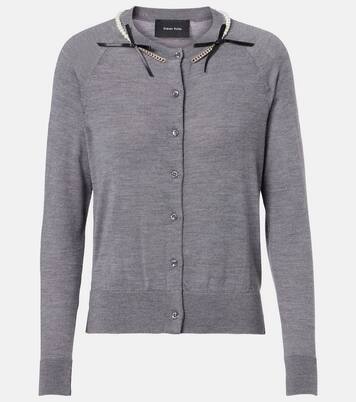 Embellished wool and silk cardigan | Simone Rocha