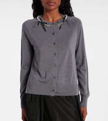 Embellished wool and silk cardigan | Simone Rocha