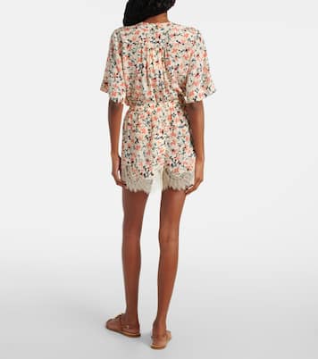 Shorts Noella aus Seide mit Spitze | Ulla Johnson