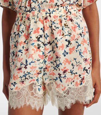 Shorts Noella aus Seide mit Spitze | Ulla Johnson