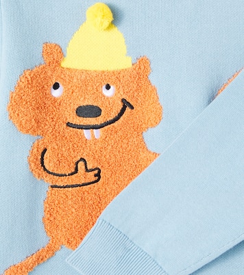 Embroidered cotton jersey sweater | Stella McCartney Kids