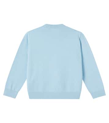 Embroidered cotton jersey sweater | Stella McCartney Kids