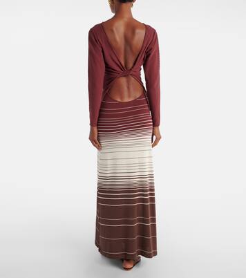 Abito lungo Idun in misto cotone a righe | Faithfull