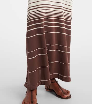 Abito lungo Idun in misto cotone a righe | Faithfull