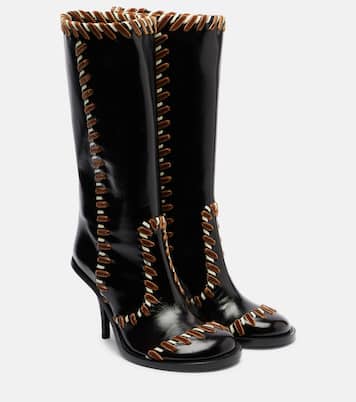 90 embellished leather boots | Dries Van Noten