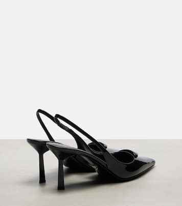 Patent leather slingback pumps | Prada