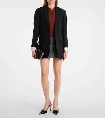 Patent leather slingback pumps | Prada