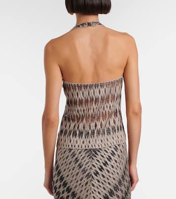 Halterneck lamé top | Missoni