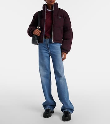 Monolith leather ankle boots | Prada