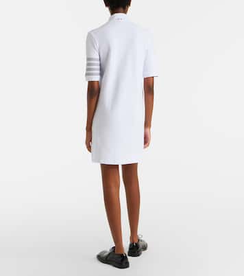 4-Bar cotton piqué polo dress | Thom Browne