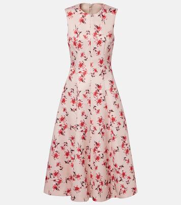 Mara floral faille taffeta midi dress | Emilia Wickstead