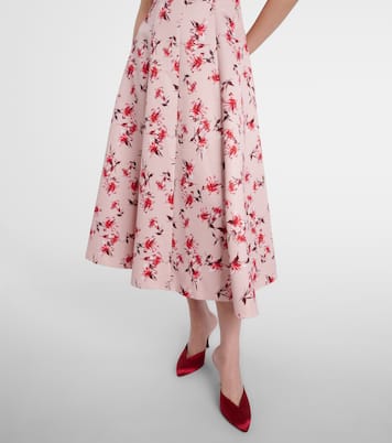 Mara floral faille taffeta midi dress | Emilia Wickstead