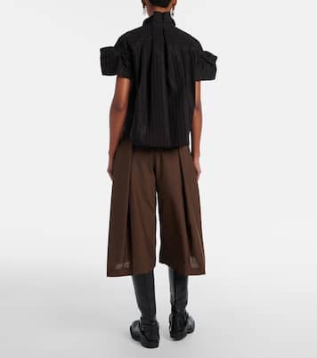 Pleated belted shorts | Sacai