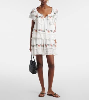 Leilani embroidered cotton minidress | Rixo