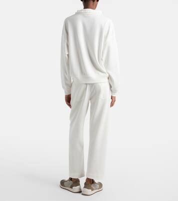 Cotton-blend tapered pants | Brunello Cucinelli