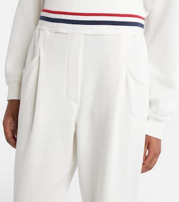 Cotton-blend tapered pants | Brunello Cucinelli