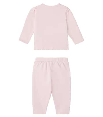 Baby cotton cardigan and sweatpants set | Tartine et Chocolat