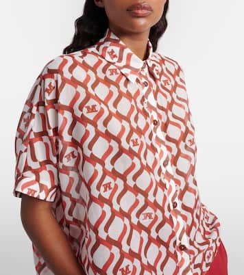 Ariete printed cotton and silk shirt | Max Mara