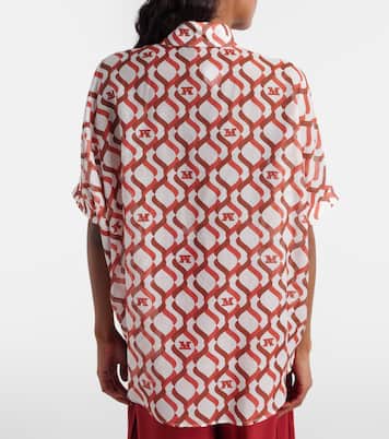 Ariete printed cotton and silk shirt | Max Mara