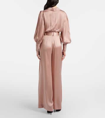 Weite Hose aus Seidensatin | Zimmermann