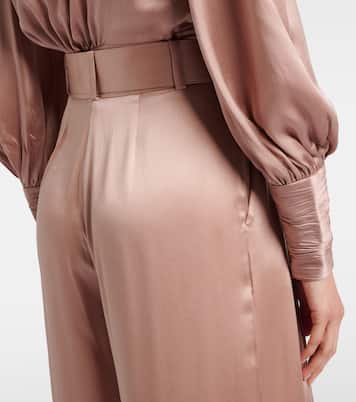 Weite Hose aus Seidensatin | Zimmermann