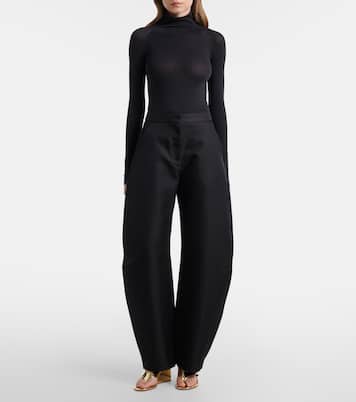 Cube metallic wedge thong sandals | Alaïa