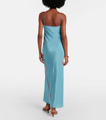 Amelie 플로럴 실크 크레이프 맥시 드레스 | SIR