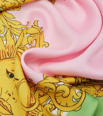 Printed silk twill scarf | Versace