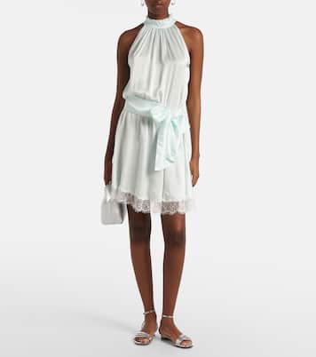 Bianca halterneck minidress | Poupette St Barth