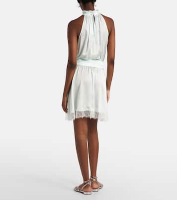 Bianca halterneck minidress | Poupette St Barth