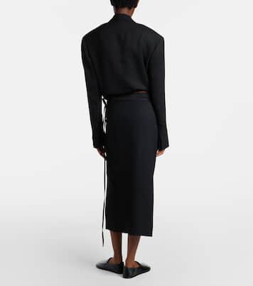 Hallie striped midi skirt | Calvin Klein Collection