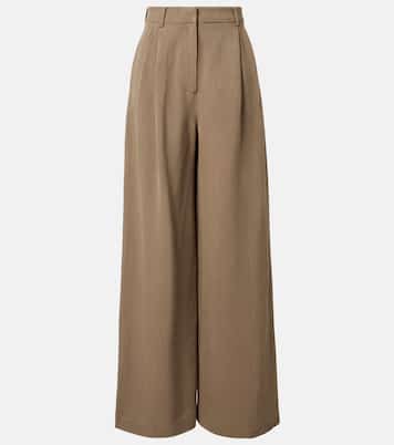 Marfa pleated wide-leg pants | The Frankie Shop