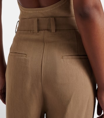 Marfa pleated wide-leg pants | The Frankie Shop