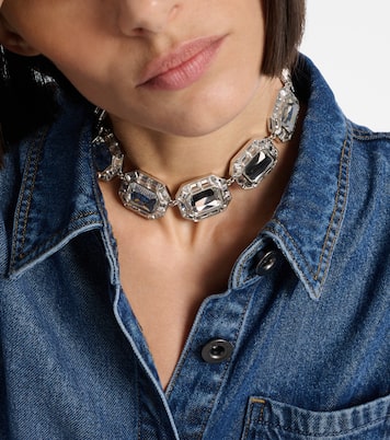 Crystal-embellished choker | Self-Portrait