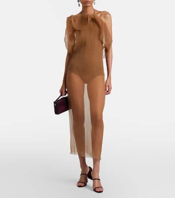 Sheer silk organza gown | Magda Butrym