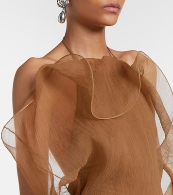 Sheer silk organza gown | Magda Butrym