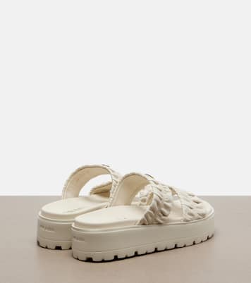 Plateausandalen aus Matelassé-Leder | Prada