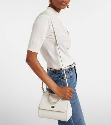 Sac à bandoulière Sicily Small en cuir | Dolce&Gabbana
