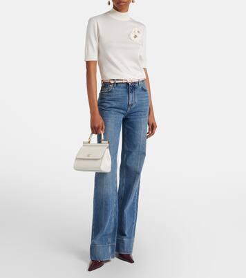 Sac à bandoulière Sicily Small en cuir | Dolce&Gabbana