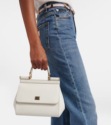 Sac à bandoulière Sicily Small en cuir | Dolce&Gabbana