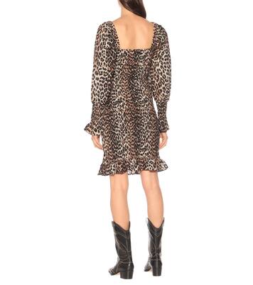 Cotton and silk minidress | Ganni